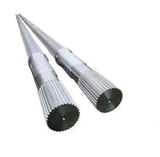 ποιότητας  Customizable Length Involute Inner Spline Twin Screw Extruder Shaft for Extrusion εργοστάσιο