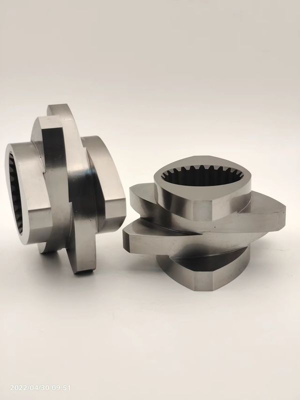 Δίδυμη βίδα EXTRUDER Elemenet Kneading Block Meshing Block Ανθεκτικός στη διάβρωση και την φθορά