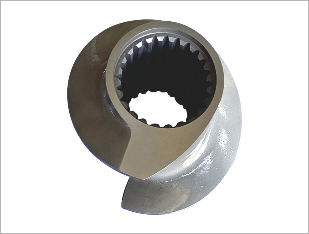 112mm Extruder Screw Elements 6542 Υλικό για μεγάλα τρόφιμα / σνακ Extruder Zsk Screw Element Ονομασία προϊόντος:112mm Extruder Screw Elements 6542 Υλικό