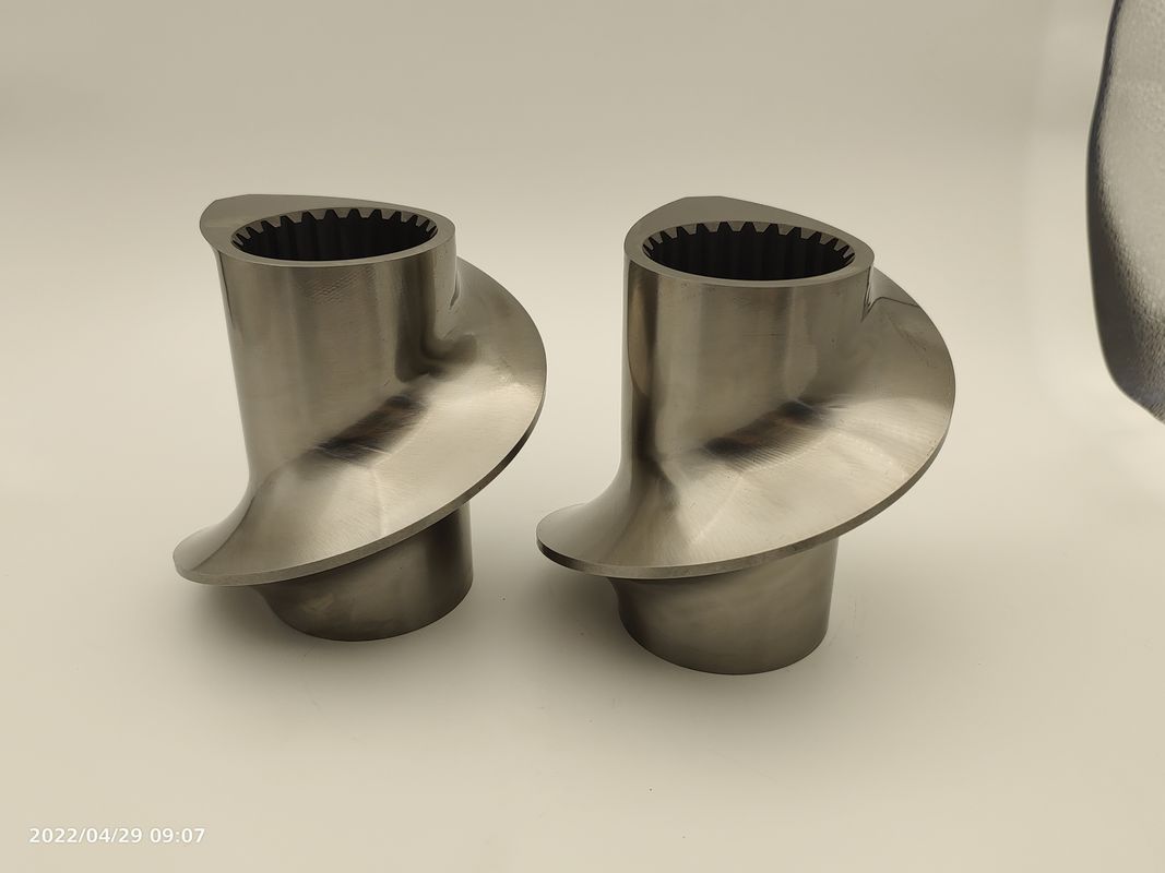 OD 50,5mm Χάλυβα χρώμα καμήλα Extruder βίδα στοιχεία για πλαστική μηχανή