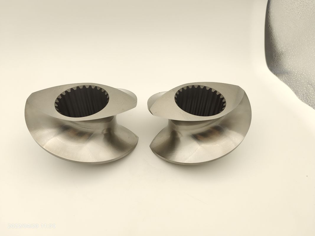 Προσαρμοσμένη τροφή Extruder Twin Screw Extruder Screw Elements για την παραγωγή ζωοτροφών για κατοικίδια