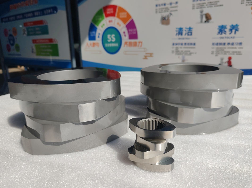 Στοιχεία κοχλία διπλού κοχλία SZK 250 με πιστοποίηση ISO 9001 και προσαρμοσμένες επιλογές