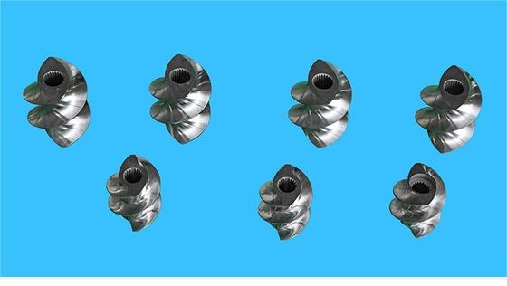 Δίδυμη βίδα Extruder Granulator Accessories Meshing Block Kneading Block Από 12 mm έως 300 mm