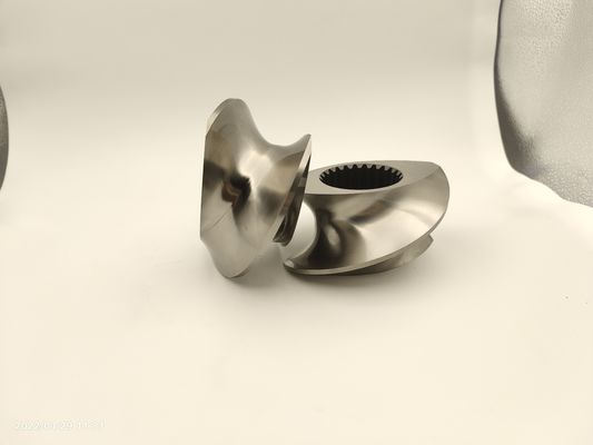 Δίδυμη βίδα Extruder Granulator Accessories Meshing Covey Screw Element Από 12 mm έως 300 mm