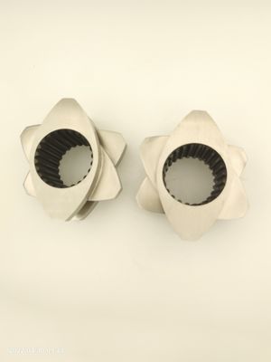 Δίδυμη βίδα Extruder Kneading μπλοκ 12mm - 300mm υψηλή κοψίμα και ανάμειξη