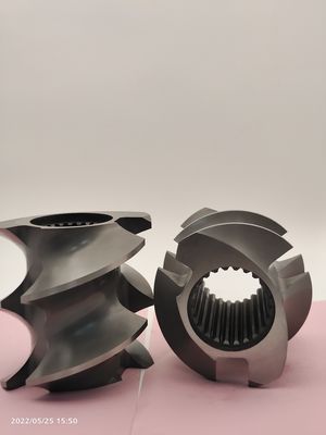 Προσαρμοσμένη τροφή Extruder Twin Screw Extruder Screw Elements για την παραγωγή ζωοτροφών για κατοικίδια