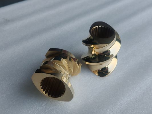 STS 50 Πλαστικό Δίδυμο Κοχλιοφόρο Μηχάνημα Εξώθησης Κυλίνδρου με Σύστημα Ψύξης Ανοιχτός Κύλινδρος