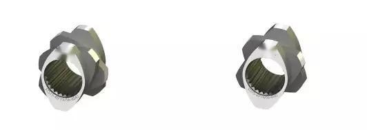 STS70 Τμήματα διπλής βίδες για την εξάτμιση Βίδες και βαρέλια για μηχανές πλαστικών